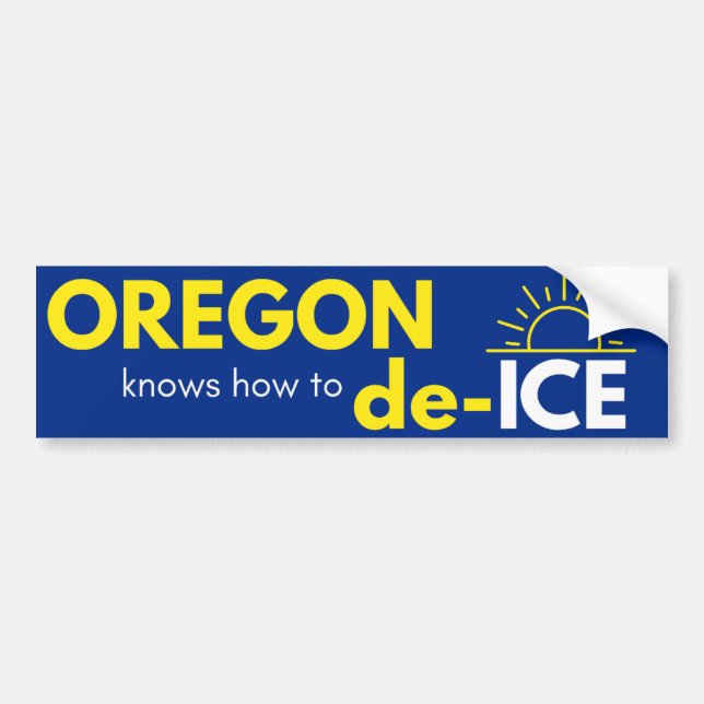 Adesivo de para-choque político de Oregon (Frente)