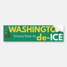 Adesivo de para-choque político de Washington