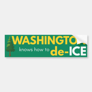 Adesivo de para-choque político de Washington