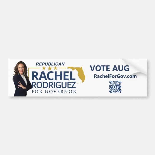 Adesivo de Para-choque Rachel Rodriguez para Gover (Frente)