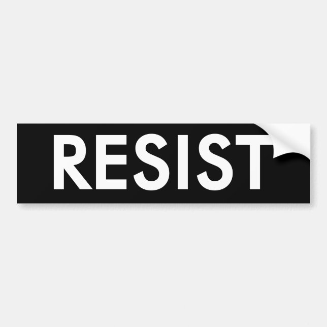 Adesivo de para-choque RESISTIR (Frente)