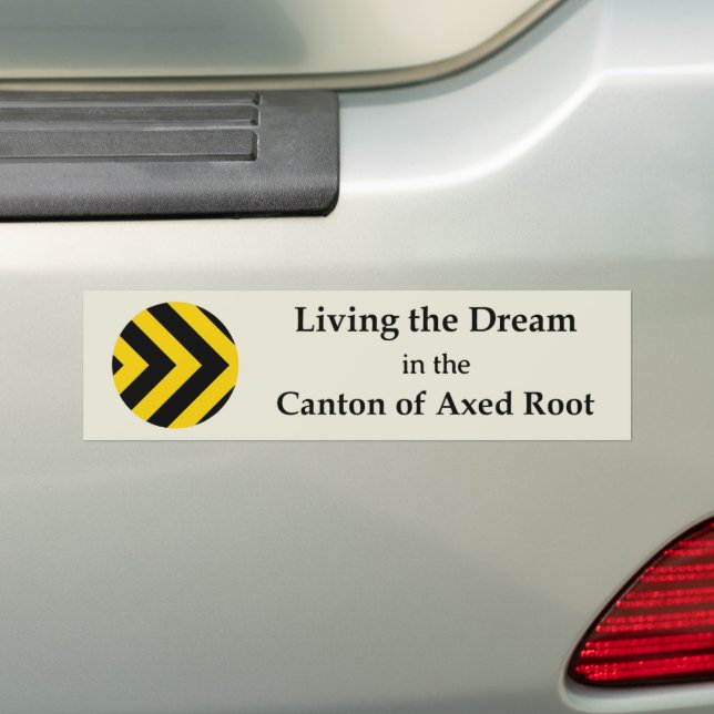 Adesivo de Para-choque SCA Axed Root (No carro)