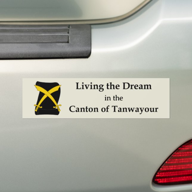 Adesivo de para-choque SCA Tanwayour (No carro)