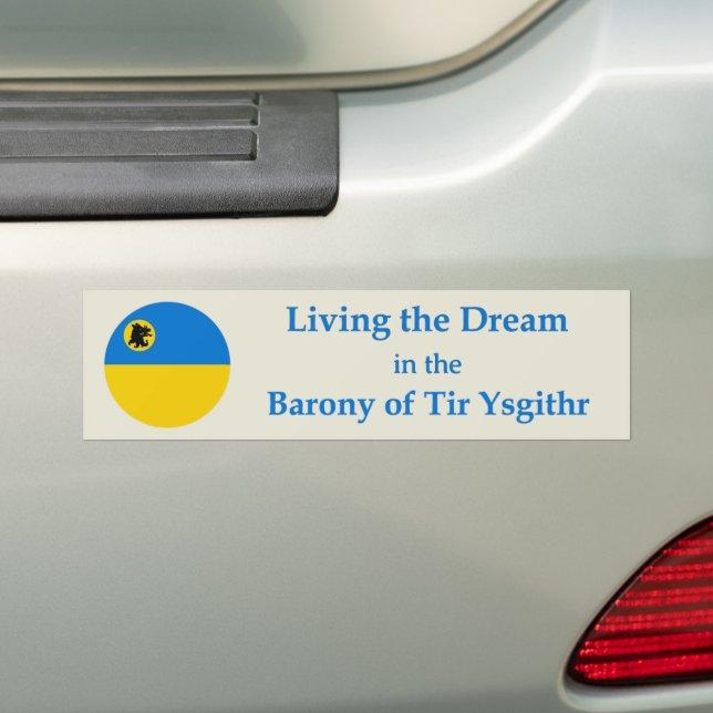 Adesivo de Para-choque SCA Tir Ysgithr (No carro)