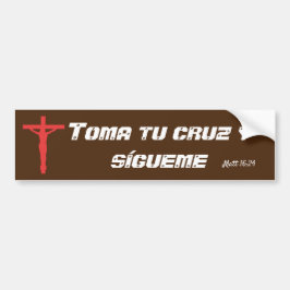 Adesivo de para-choques de cruz Toma tu