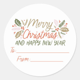 Adesivo De/para Vintage tipo Holly Berry Natal Gifting
