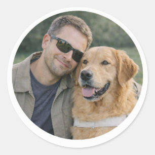Adesivo de Parceria de Cão Guia Retriever Dourado