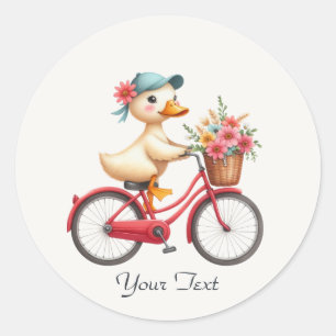 Adesivo de Patinho de Bicicleta Floral