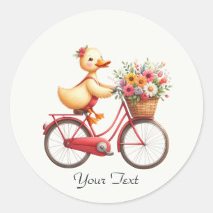Adesivo de Patinho de Bicicleta Floral