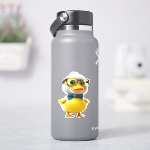 Adesivo de pato de borracha amarelo fofo e caprich