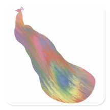 Adesivo de peacock do estilo acrílico