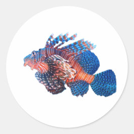 Adesivo de Peixe-Leão Majestoso - Lepu Fi Marinho