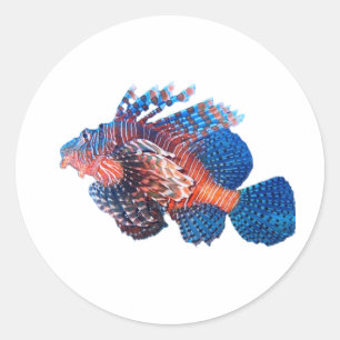 Adesivo de Peixe-Leão Majestoso - Lepu Fi Marinho 