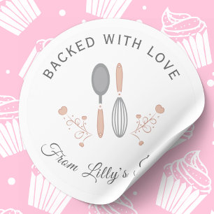 Adesivo de pequena empresa personalizado de Baking