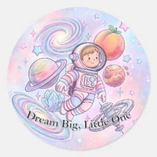 Adesivo de Pequeno Astronauta Pastel Fofo - Espaço