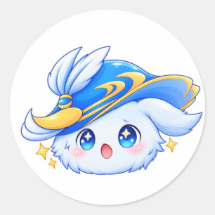 Adesivo de Personagem Mágico Azul