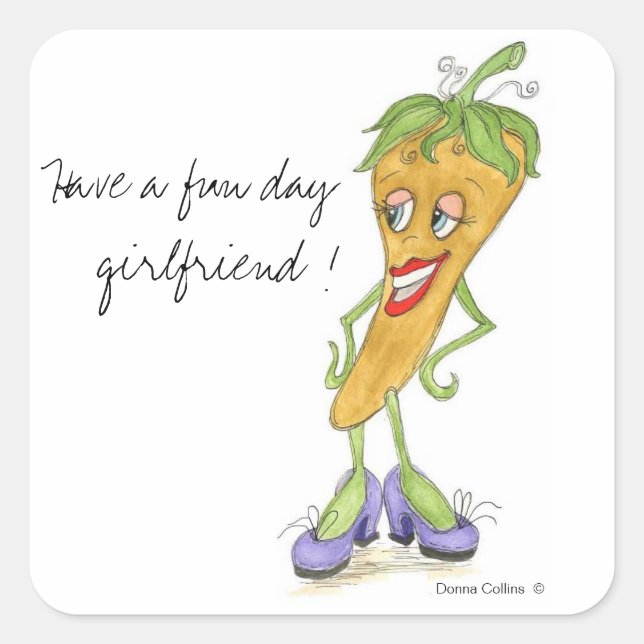 Adesivo de pimenta amarela (Frente)