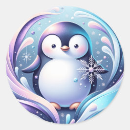 Adesivo de pinguim