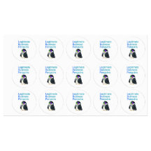 adesivo de pinguins de negócios legítimos impermeá