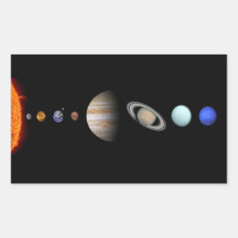Adesivo de planetas do sistema solar