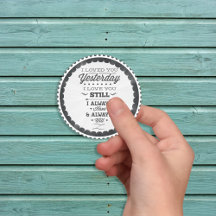 Adesivo de Poema do Dia do Amor