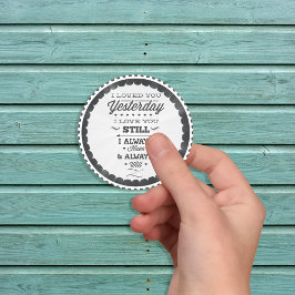 Adesivo de Poema do Dia do Amor