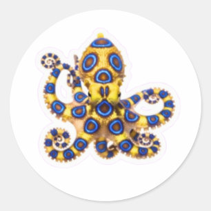 Adesivo de polvo de anel azul vibrante - Exótico m