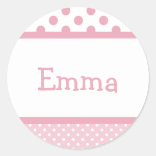 Adesivo de pontos rosa