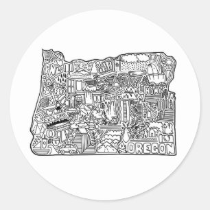Adesivo de porta do Oregon