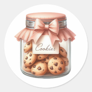 Adesivo de Pote de Biscoitos em Aquarela – Inverno