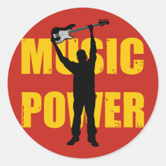 adesivo de potência musical
