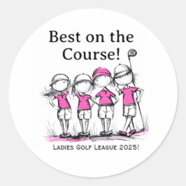 Adesivo de Prêmio da Liga de Golfe Feminino Person