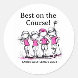 Adesivo de Prêmio da Liga de Golfe Feminino Person