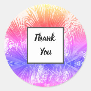 Adesivo de presente de casamento Agradecido Palma 