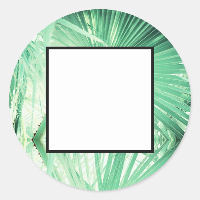 Adesivo de presente de casamento em branco com pal (Frente)