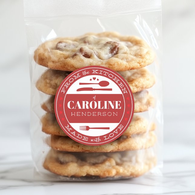 Adesivo de Presente de Comida Feito com Amor Verme (Criador carregado)