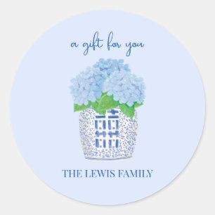 Adesivo de Presente de Hortênsia Chinesa
