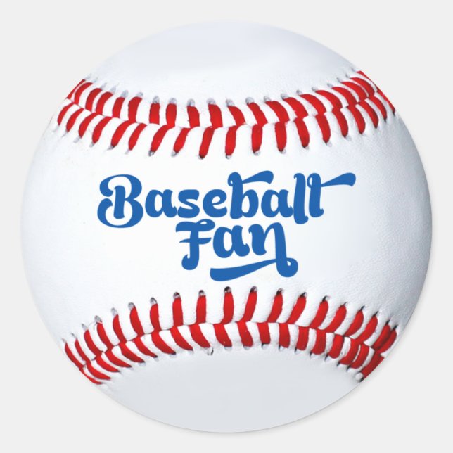 Adesivo de Presente para Fã de Beisebol (Frente)