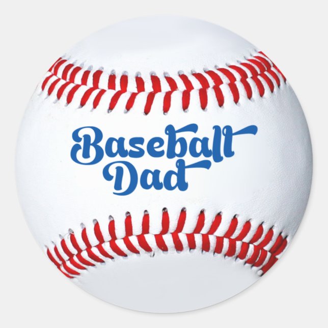 Adesivo de Presente para Pai de Beisebol (Frente)