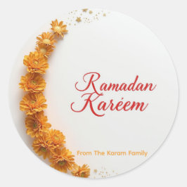 Adesivo de presente tema Ramadan Kareem para celeb