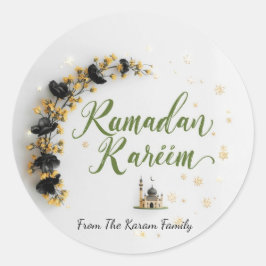 Adesivo de presente tema Ramadan Kareem para celeb