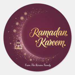 Adesivo de presente tema Ramadan Kareem para celeb