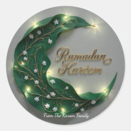 Adesivo de presente tema Ramadan Kareem para celeb