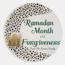 Adesivo de presente tema Ramadan Kareem para celeb