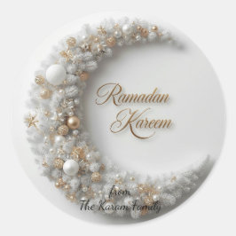 Adesivo de presente tema Ramadan Kareem para celeb
