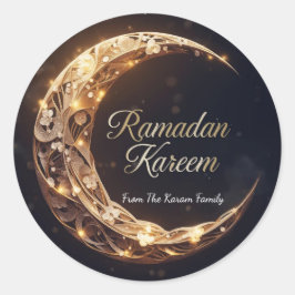 Adesivo de presente tema Ramadan Kareem para celeb