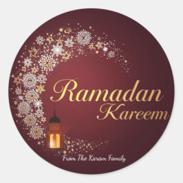 Adesivo de presente tema Ramadan Kareem para celeb