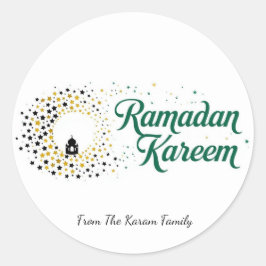 Adesivo de presente tema Ramadan Kareem para celeb