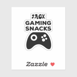 Adesivo de presentes personalizado para snacks par