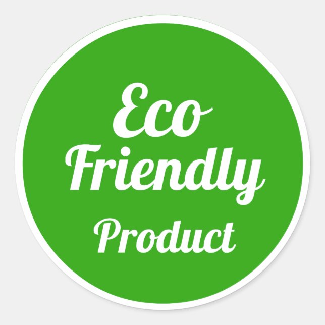 Adesivo de produto ecológico (Frente)